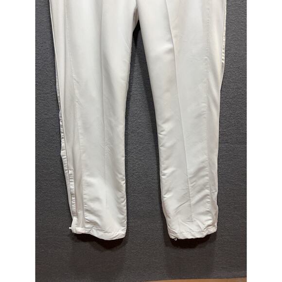 Prince Warm Up-Gym-Golf-Tennis Zipper Leg Joggers White Mens Size L - Picture 5 of 16